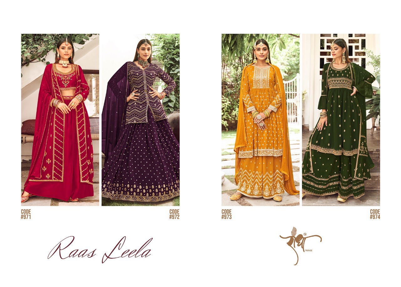Rass Leela Heavy Wedding Wear Wholesale Georgette Designer Salwar Suits
